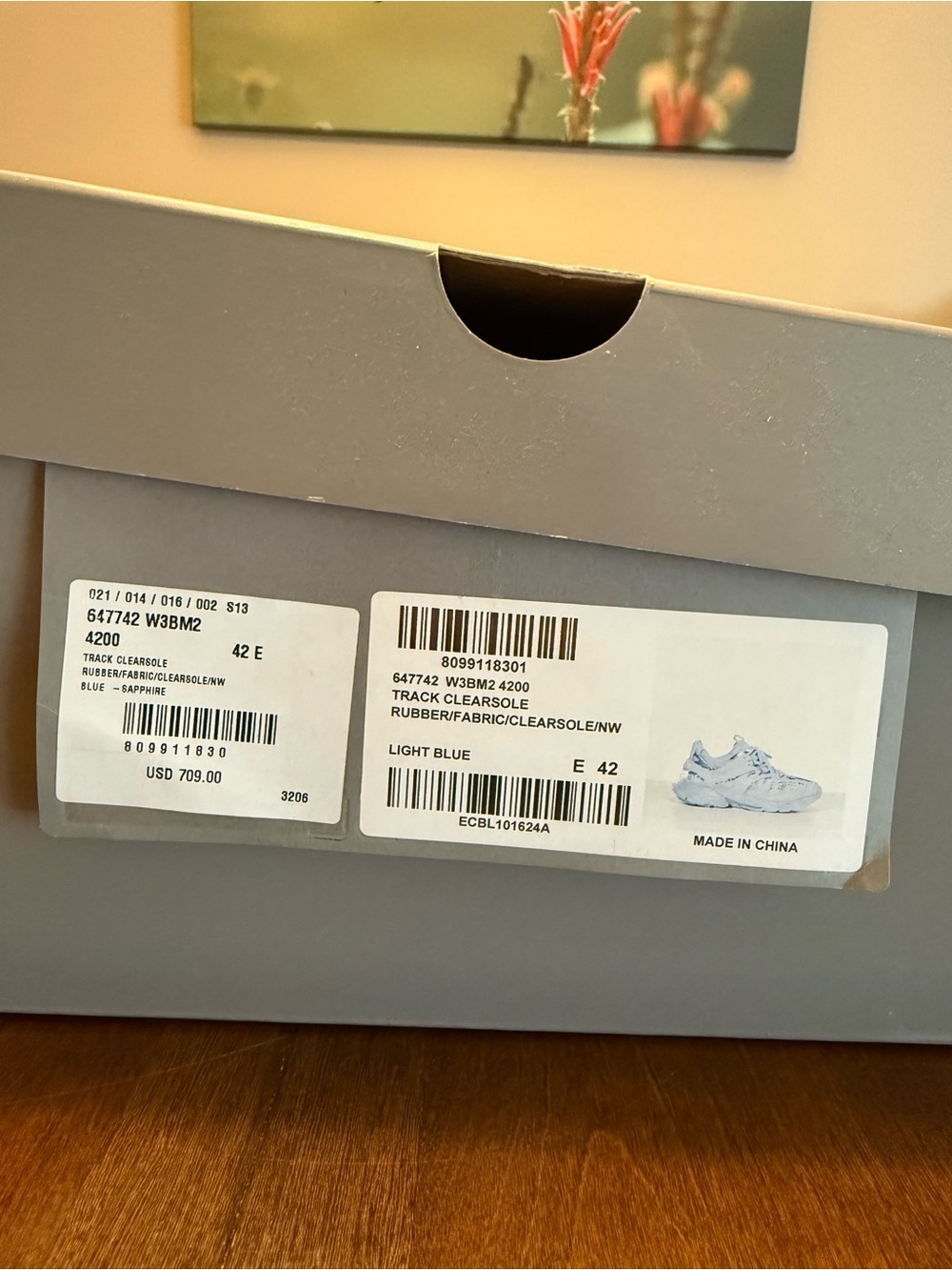 Balenciaga Pale Blue Track Sneakers - Picture 7 of 7